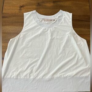 ATHLETA ✨ Women’s Blue Ribbed Trim Top - Size XL